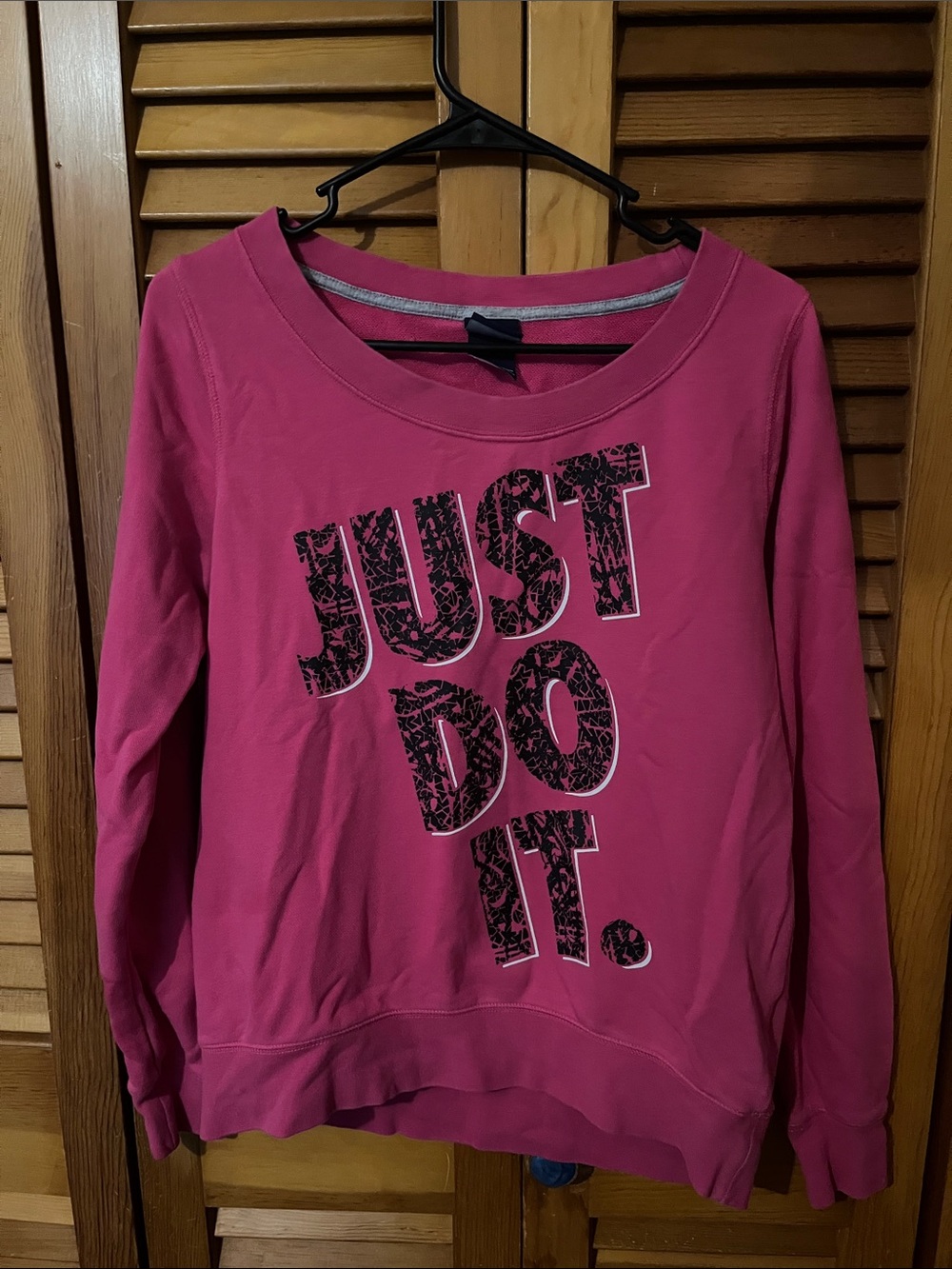 Nike Pink "Just Do It" Graphic Sweatshirt